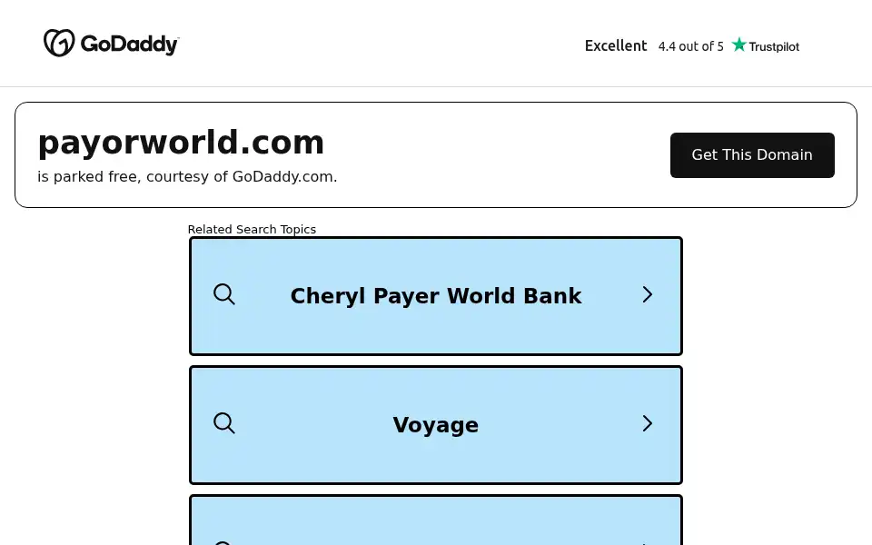 Screenshot of payorworld.com