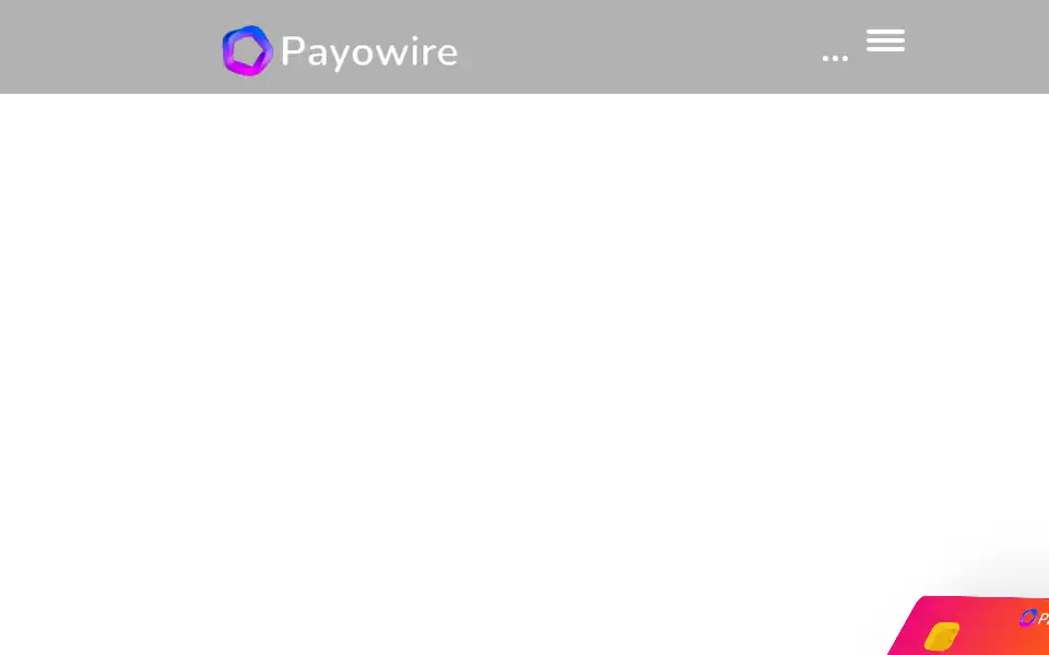 Screenshot of payowire.com