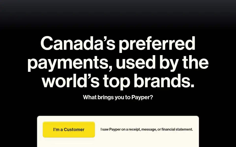 Screenshot of payper.ca