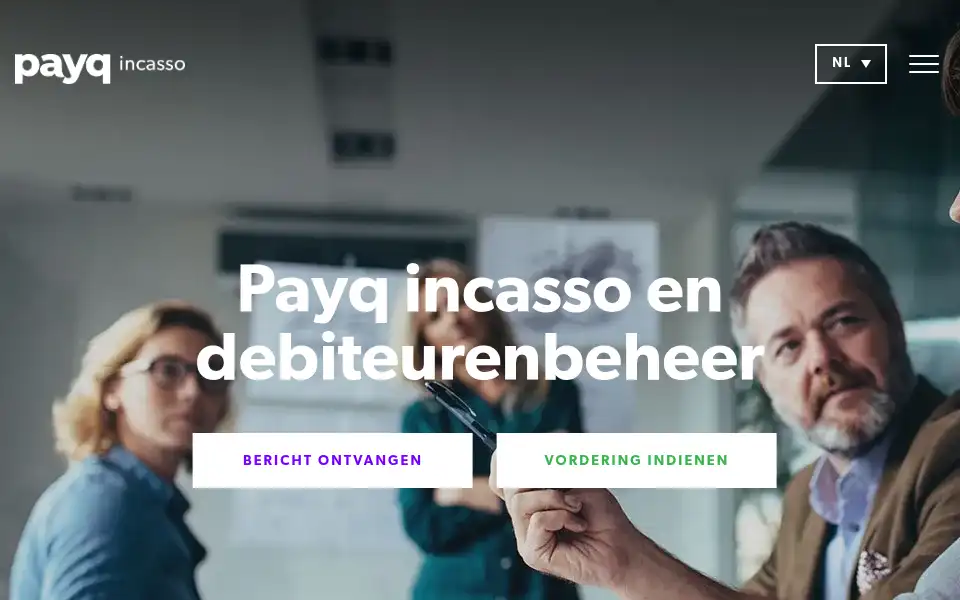 Screenshot of payq.nl