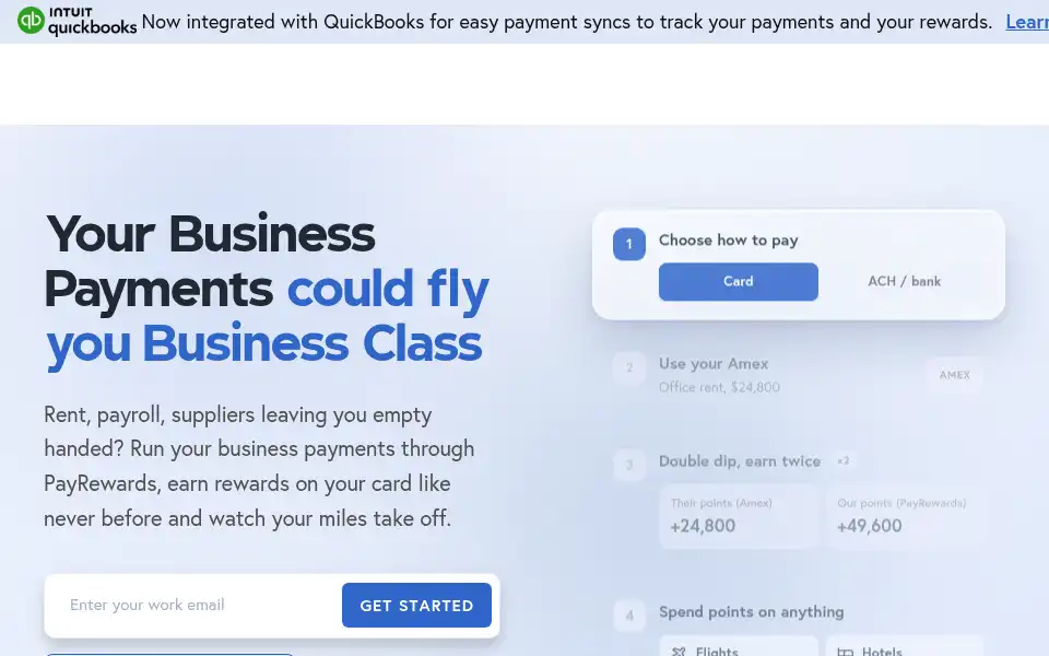 Screenshot of payrewards.com