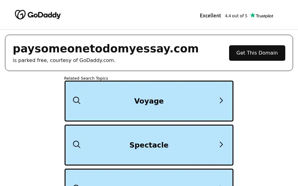 Screenshot of paysomeonetodomyessay.com