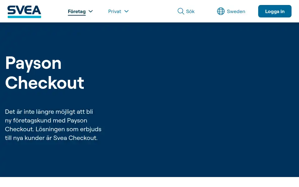 Screenshot of payson.se