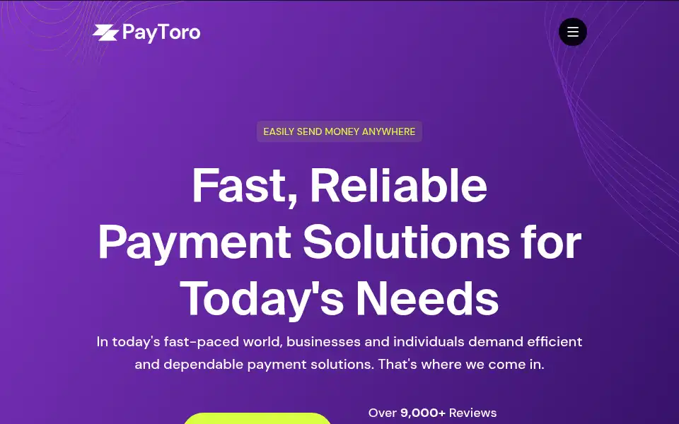 Screenshot of paytoro.io