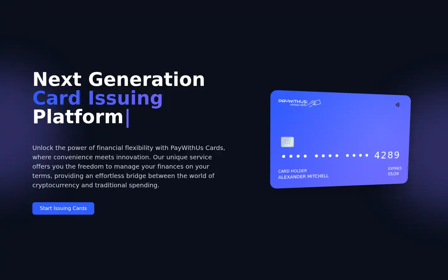 Screenshot of paywithus.net