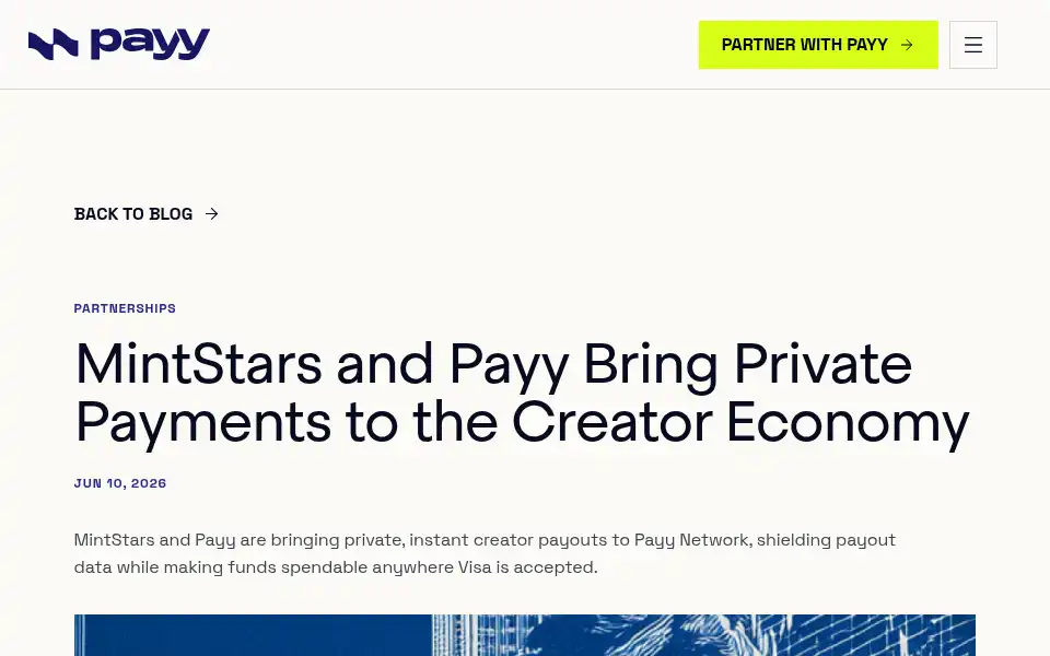 Screenshot of payy.network