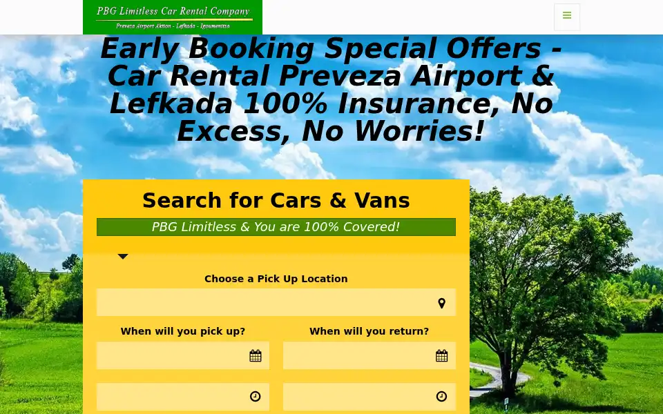 Screenshot of pbgrentacar.gr