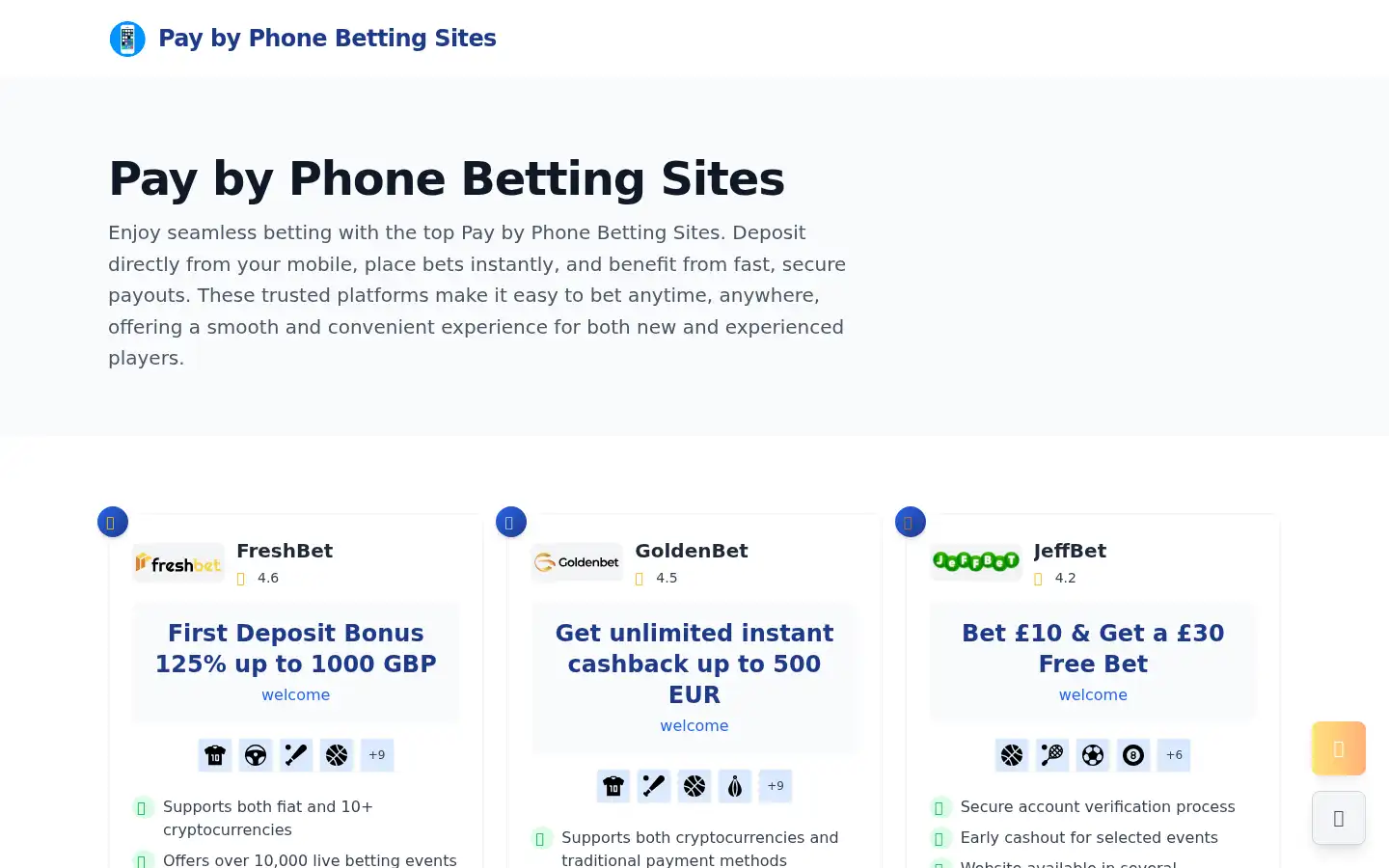 Screenshot of pbphonebettingsites.info