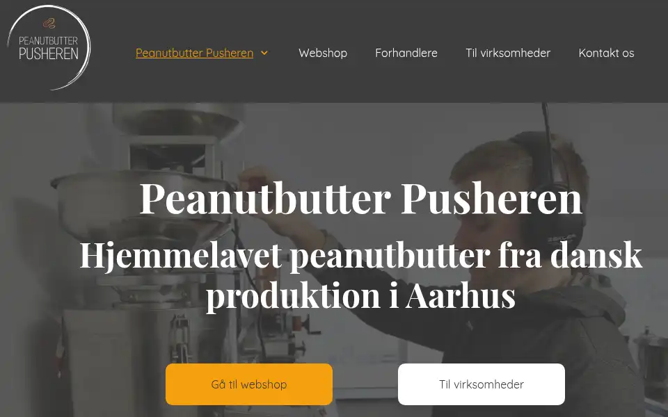 Screenshot of pbpusheren.dk
