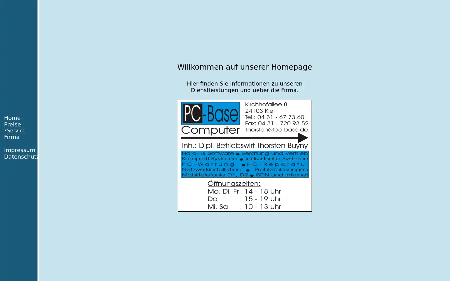 Screenshot of pc-base.de