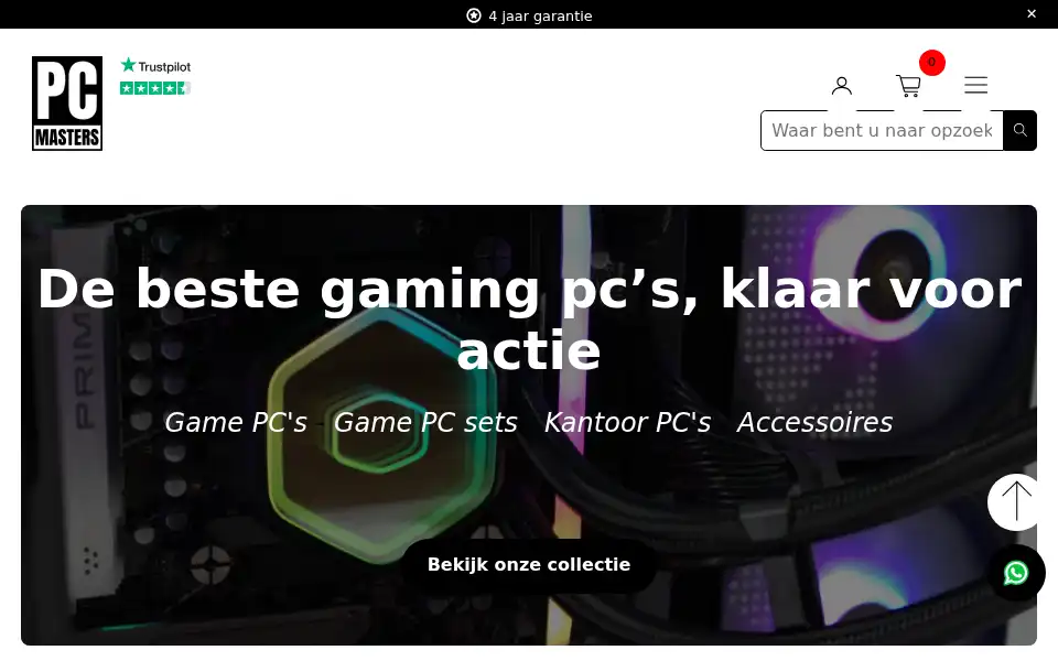 Screenshot of pc-masters.nl