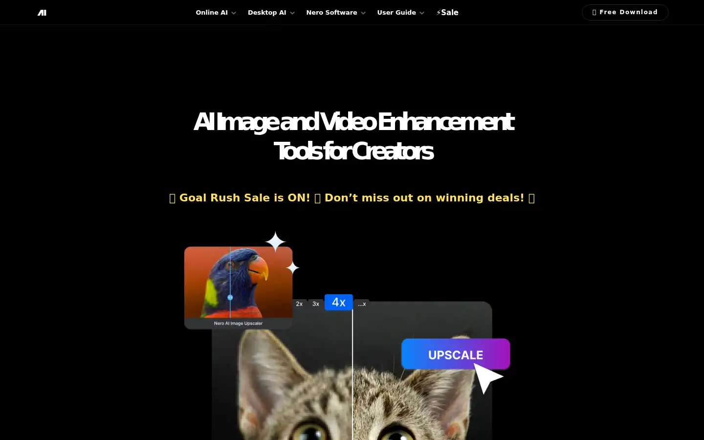 Screenshot of pcai.nero.com