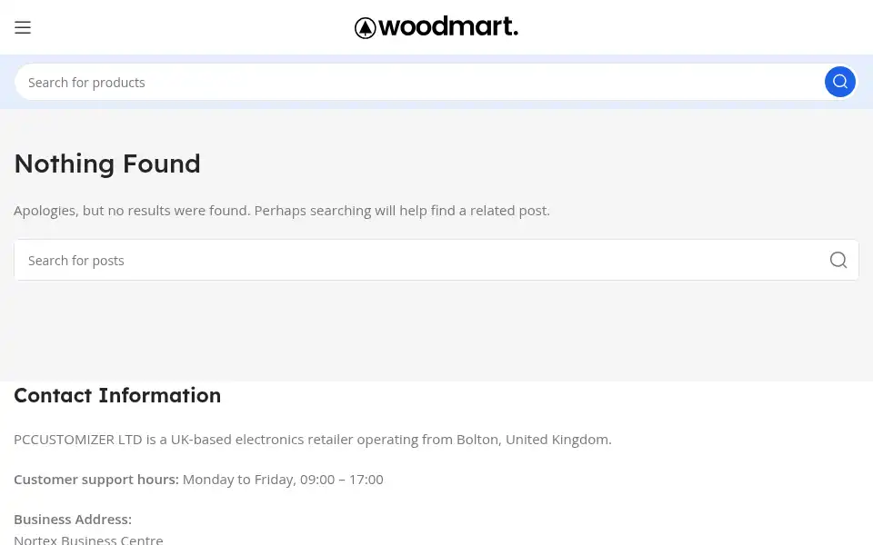 Screenshot of pccustomizer.co.uk