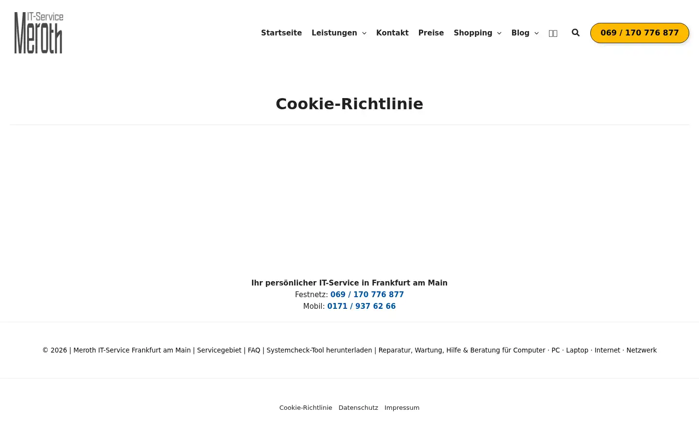 Screenshot of pcffm.de