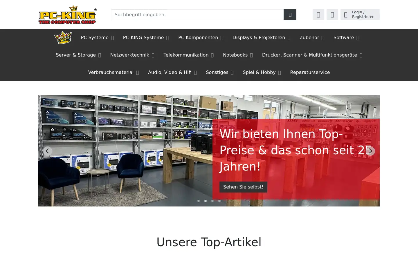 Screenshot of pcking.de
