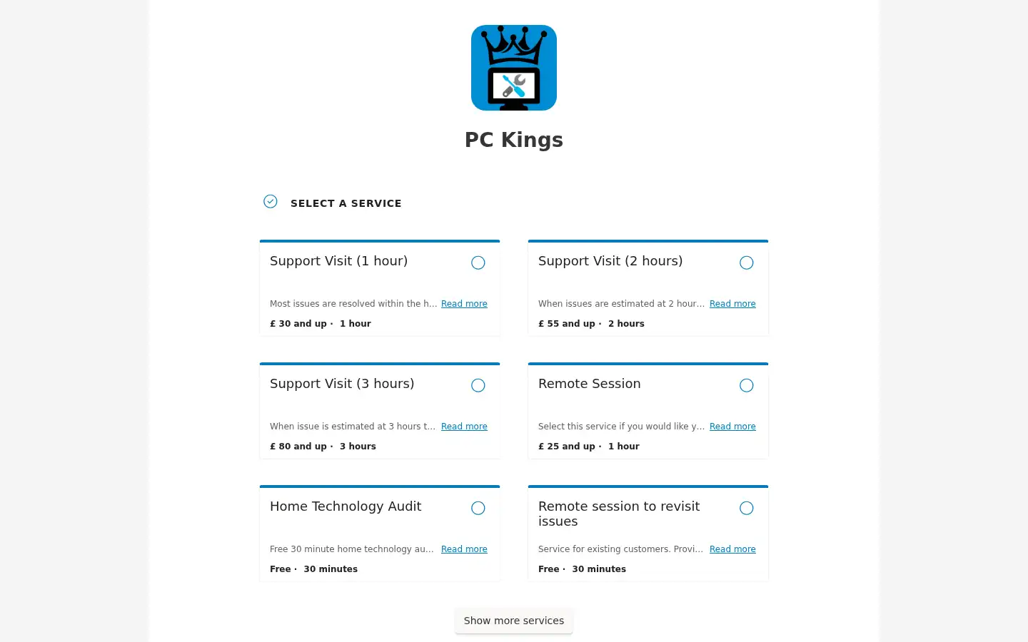 Screenshot of pckings.uk