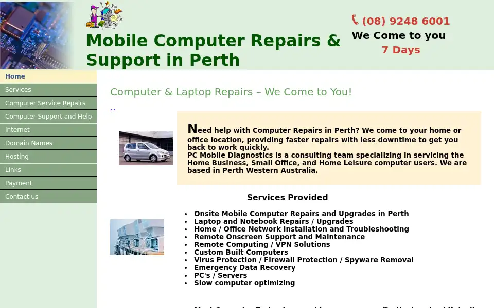 Screenshot of pcmob.com