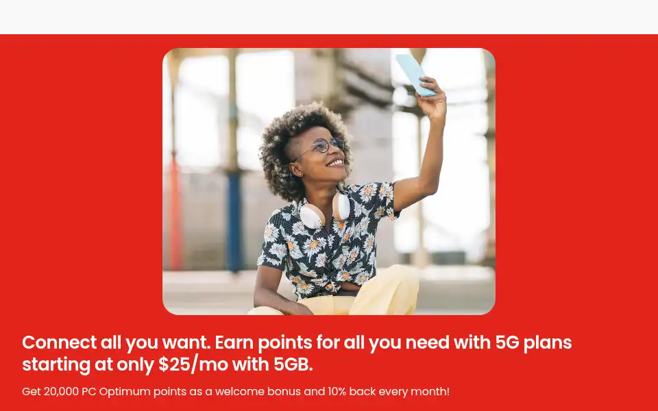 Screenshot of pcmobile.ca