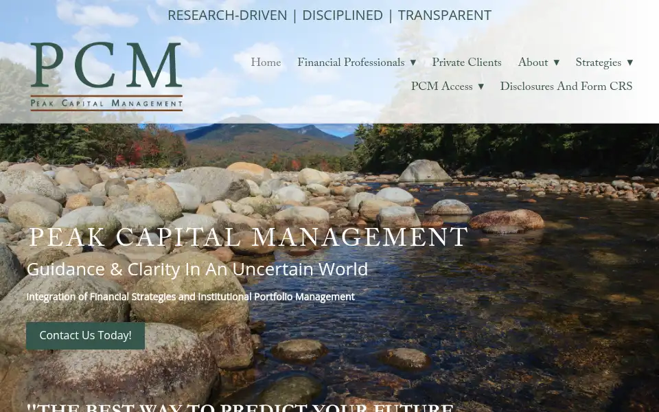 Screenshot of pcmstrategies.com