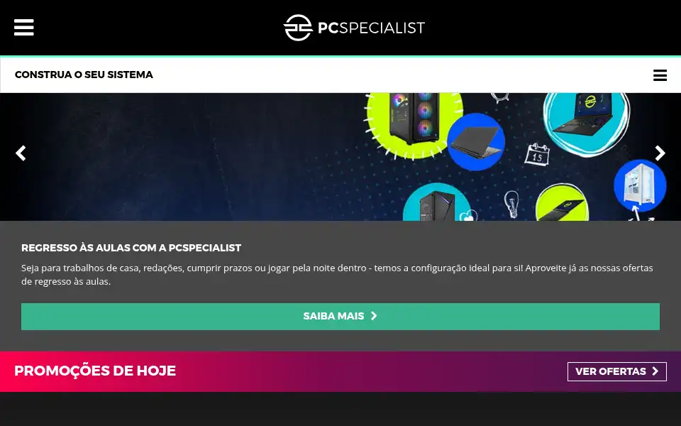 Screenshot of pcspecialist.pt