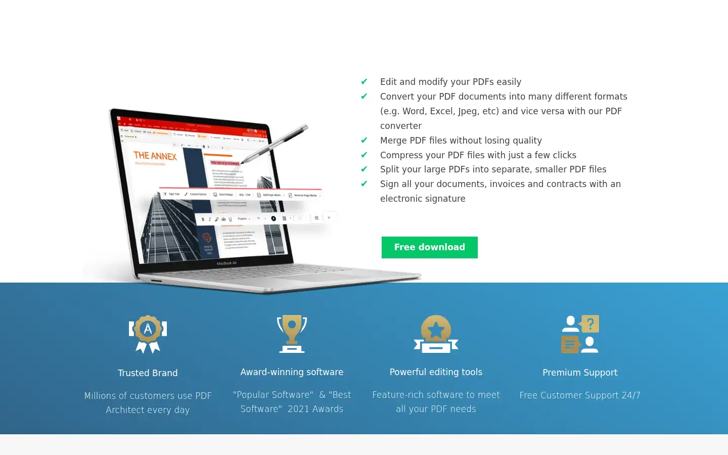 Screenshot of pdfarchitect.org