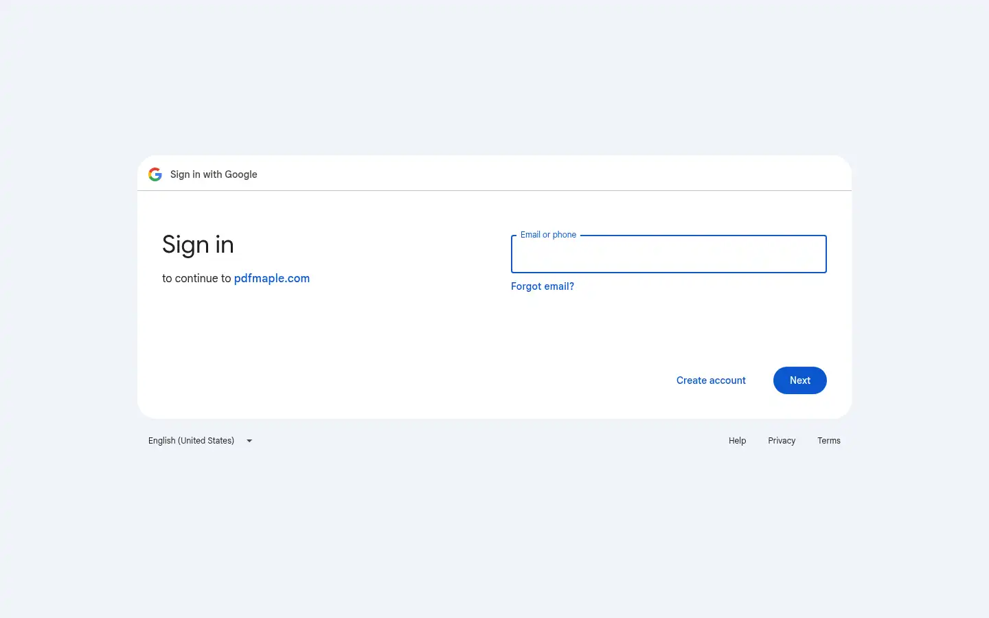 Screenshot of pdfmaple.com