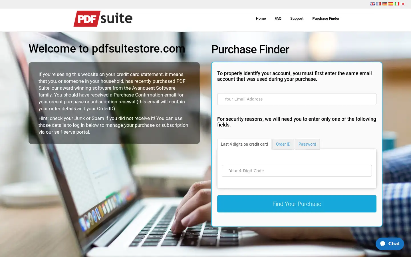 Screenshot of pdfsuitestore.com