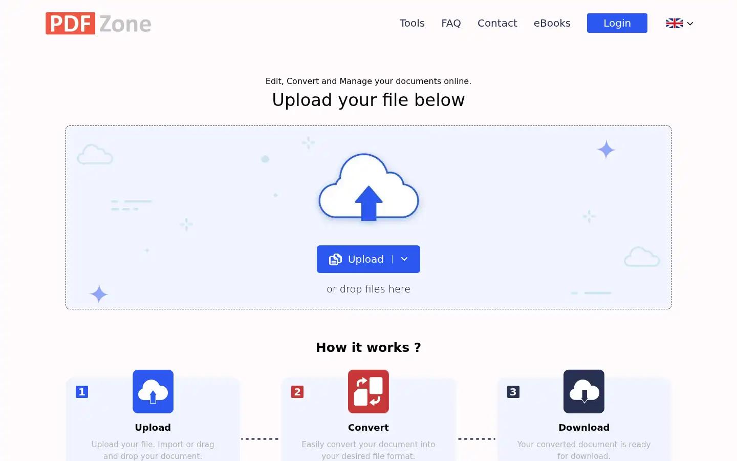 Screenshot of pdfzone.net
