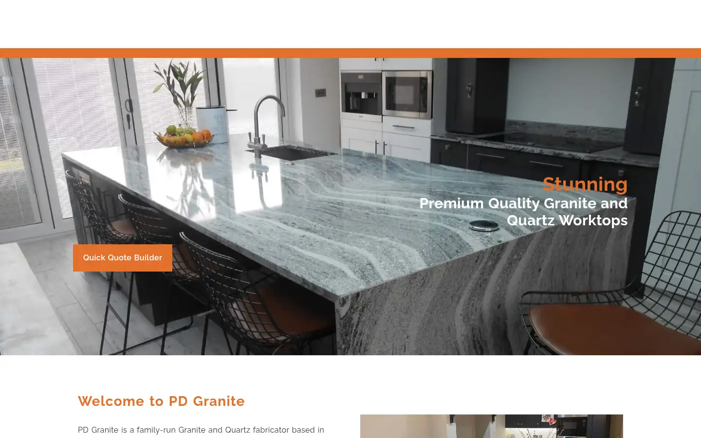 Screenshot of pdgranite.com