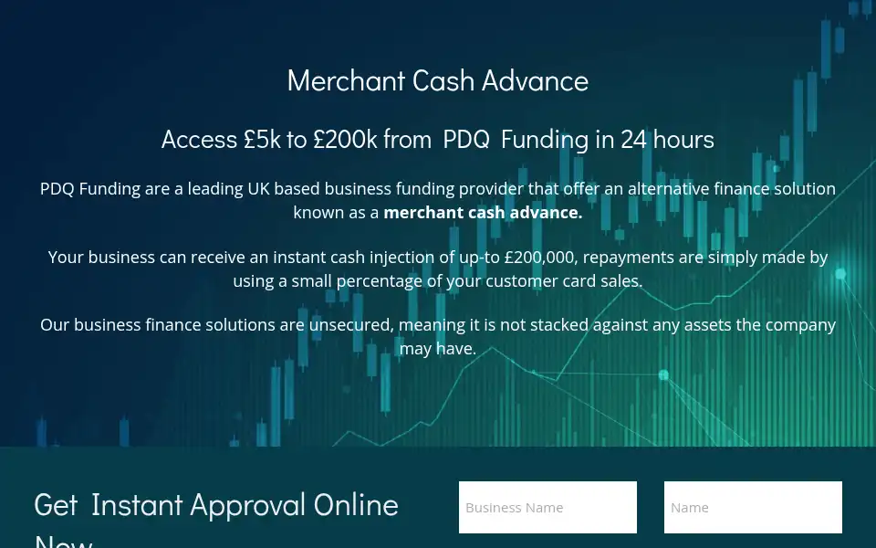 Screenshot of pdq-funding.co.uk