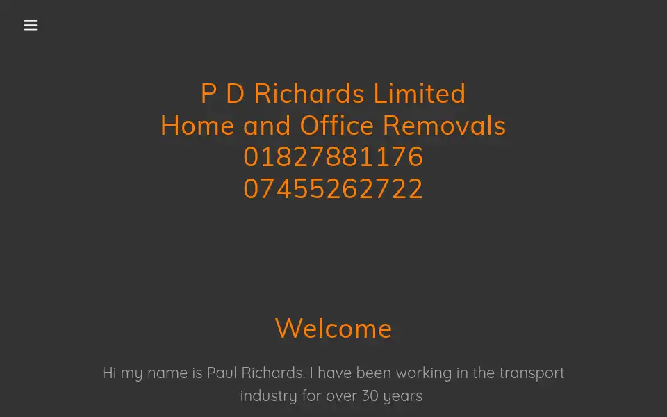 Screenshot of pdrichards.co.uk