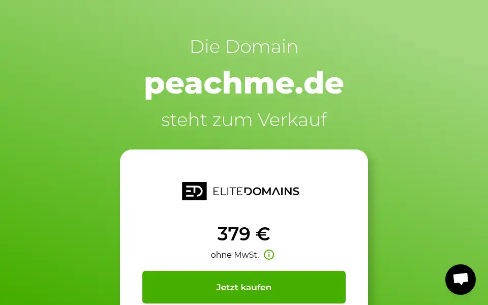 Screenshot of peachme.de