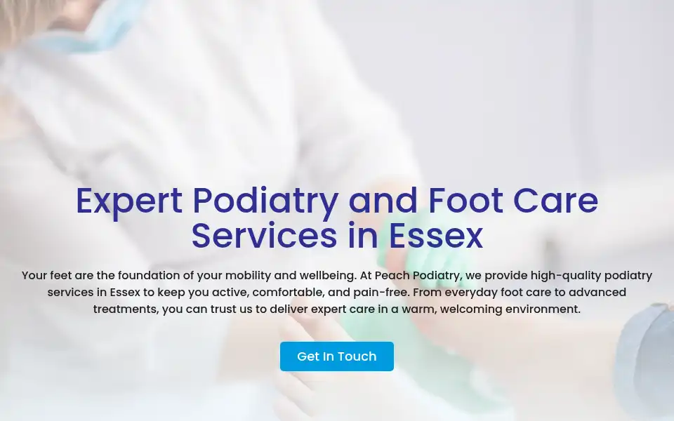 Screenshot of peachpodiatry.com