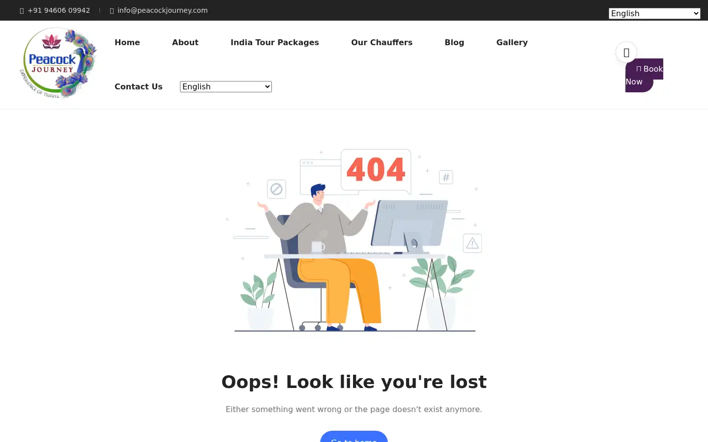 Screenshot of peacockjourney.com