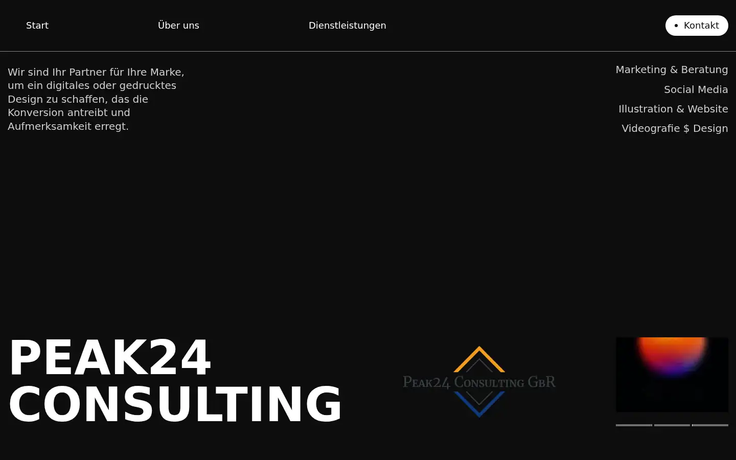 Screenshot of peak24consulting.de