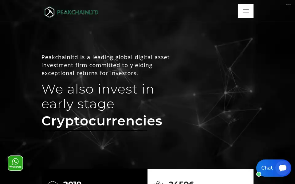 Screenshot of peakchainltd.com