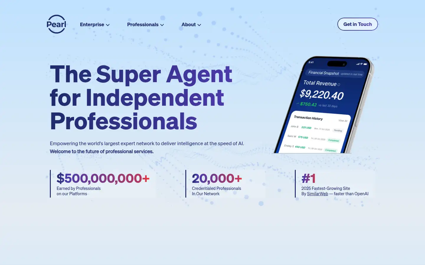 Screenshot of pearl.com