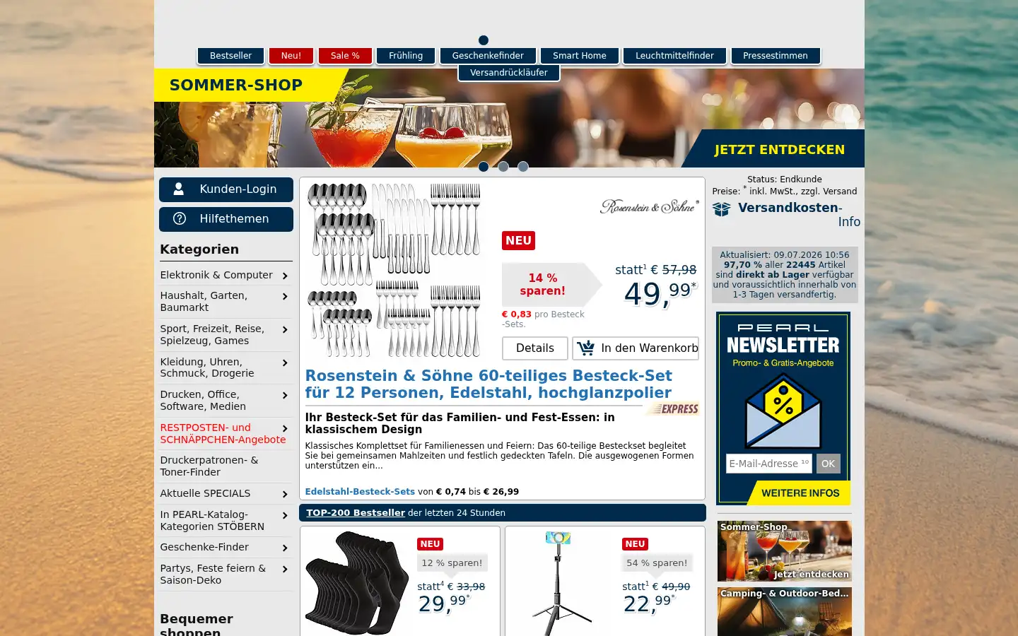 Screenshot of pearl.gmbh