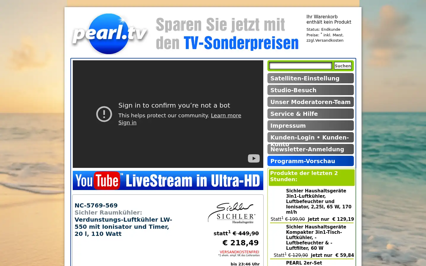 Screenshot of pearl.tv