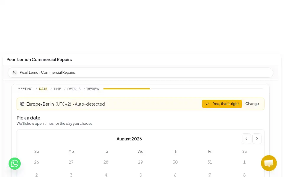 Screenshot of pearllemoncommercialrepairs.co.uk