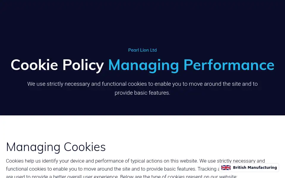 Screenshot of pearllion.com