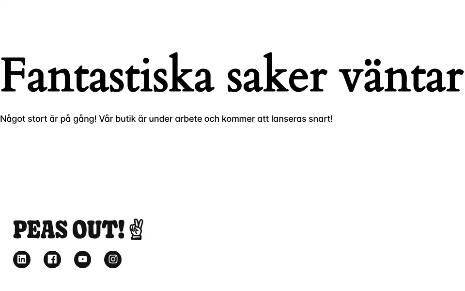 Screenshot of peasofheaven.com