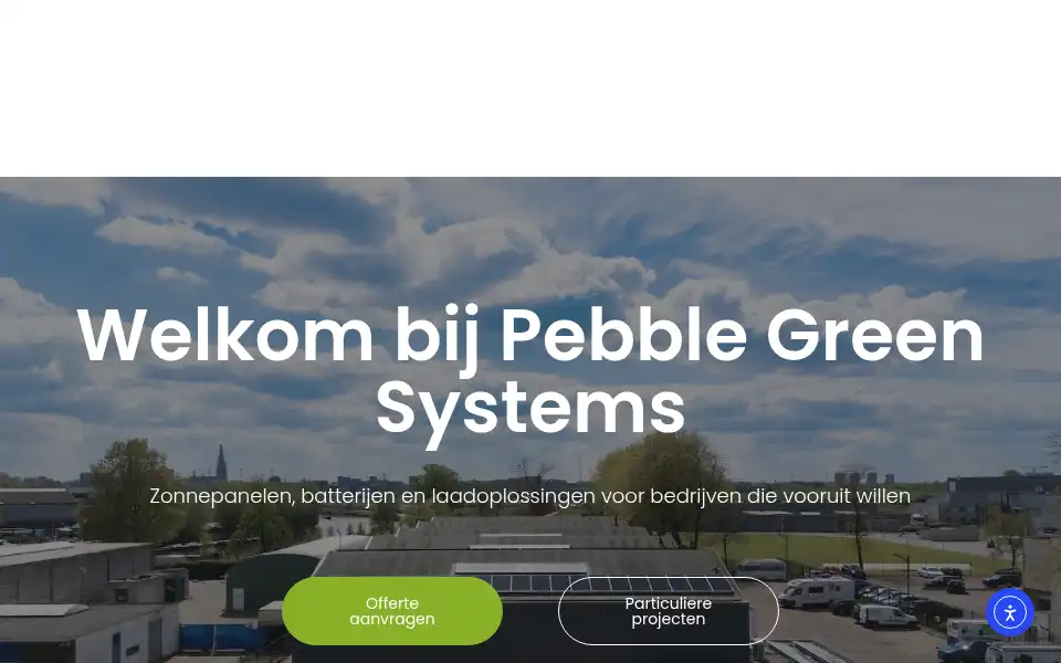 Screenshot of pebblegreensystems.nl