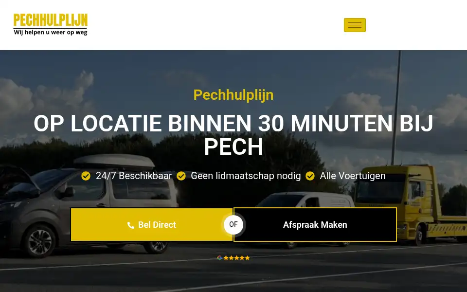Screenshot of pechhulplijn.nl