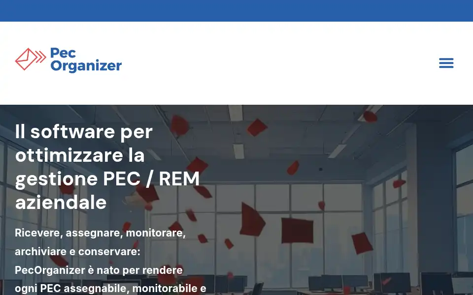 Screenshot of pecorganizer.it