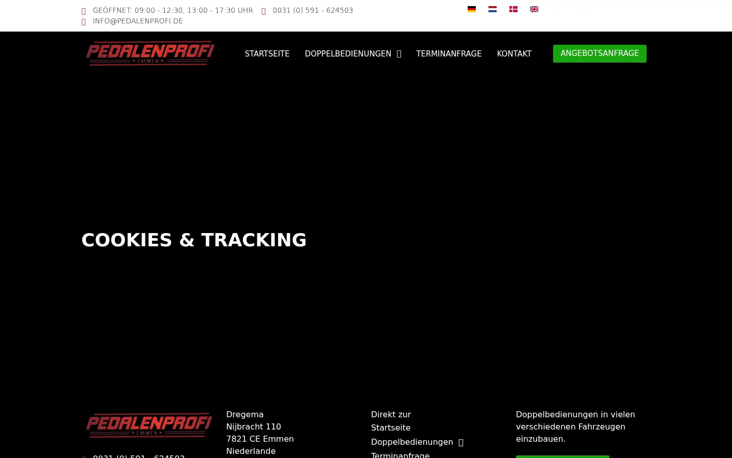 Screenshot of pedalenprofi.de