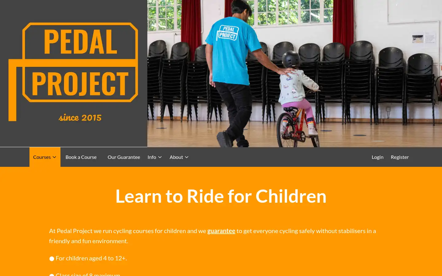 Screenshot of pedalproject.co.uk