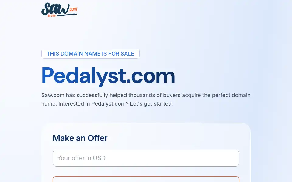 Screenshot of pedalyst.com