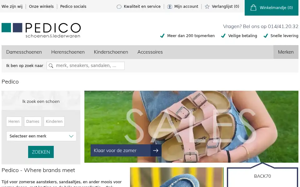 Screenshot of pedico.be
