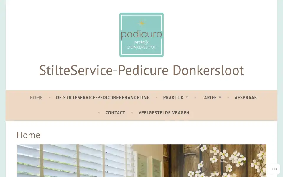 Screenshot of pedicuredonkersloot.nl